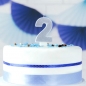 Preview: Number Candle - 2 - Silver